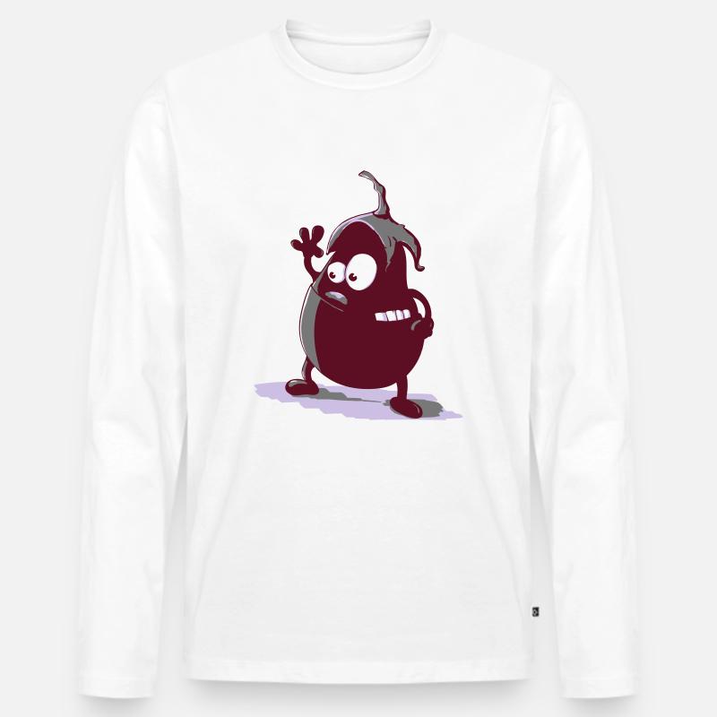 Matschkopf - Männer Premium Bio Langarmshirt - Weiß