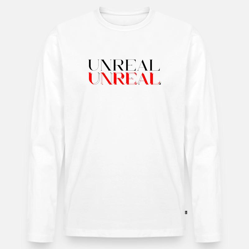 Unreal - Männer Premium Bio Langarmshirt - Weiß