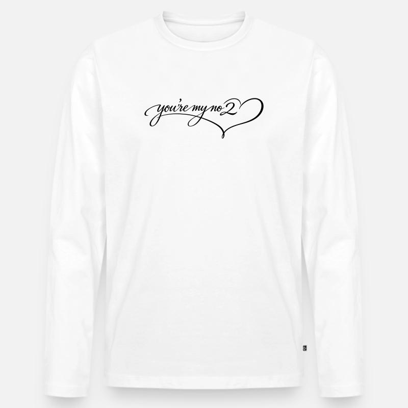 NO2 - Männer Premium Bio Langarmshirt - Weiß