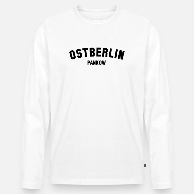 PANKOW - Männer Premium Bio Langarmshirt - Weiß
