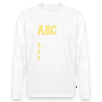 ABC Of Anesthesia - Männer Premium Bio Langarmshirt - Weiß - Vorne - Nico (187cm)