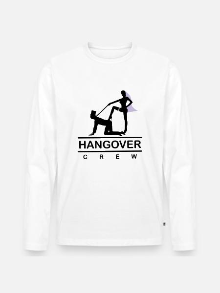 hangover 103 2c - Männer Premium Bio Langarmshirt - Weiß