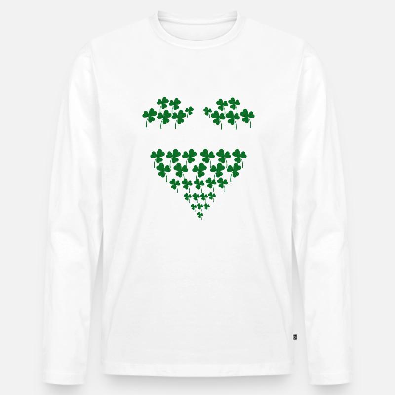 Dancing Dance Music - Männer Premium Bio Langarmshirt - Weiß