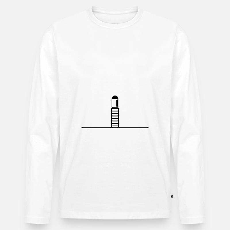 Ei Ei Ei - Männer Premium Bio Langarmshirt - Weiß