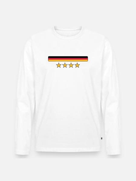 Deutschland - Men's Premium Organic Long Sleeve Shirt - white