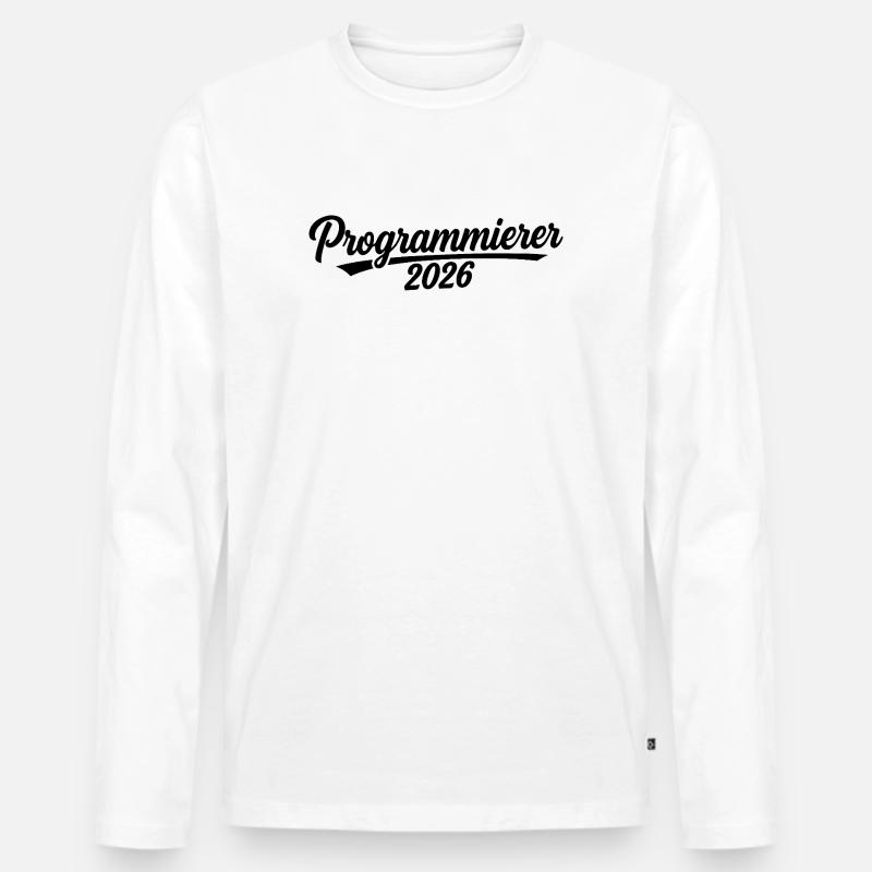 Programmer 2026 – Coding Design - Men's Premium Organic Long Sleeve Shirt - white