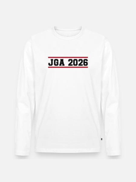 JGA_2026 - T-shirt manches longues Premium bio Homme - blanc