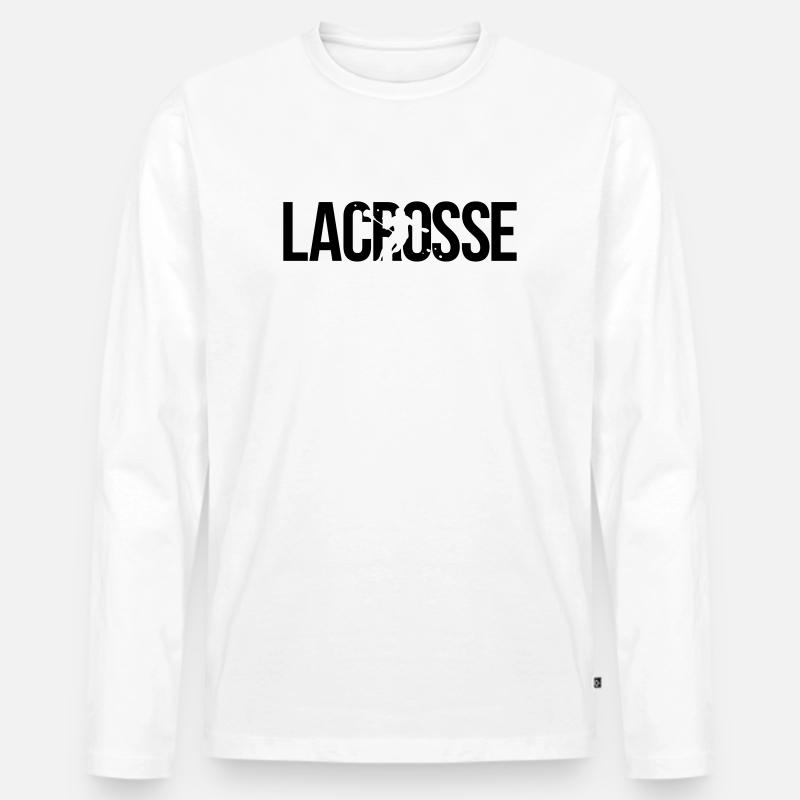 lacrosse - Männer Premium Bio Langarmshirt - Weiß