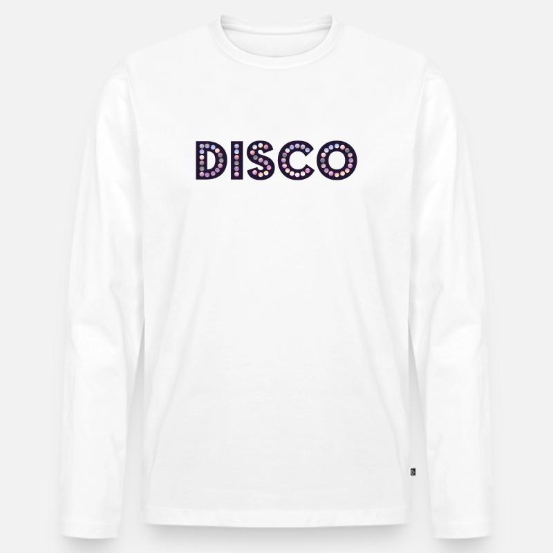Diskothek - Männer Premium Bio Langarmshirt - Weiß
