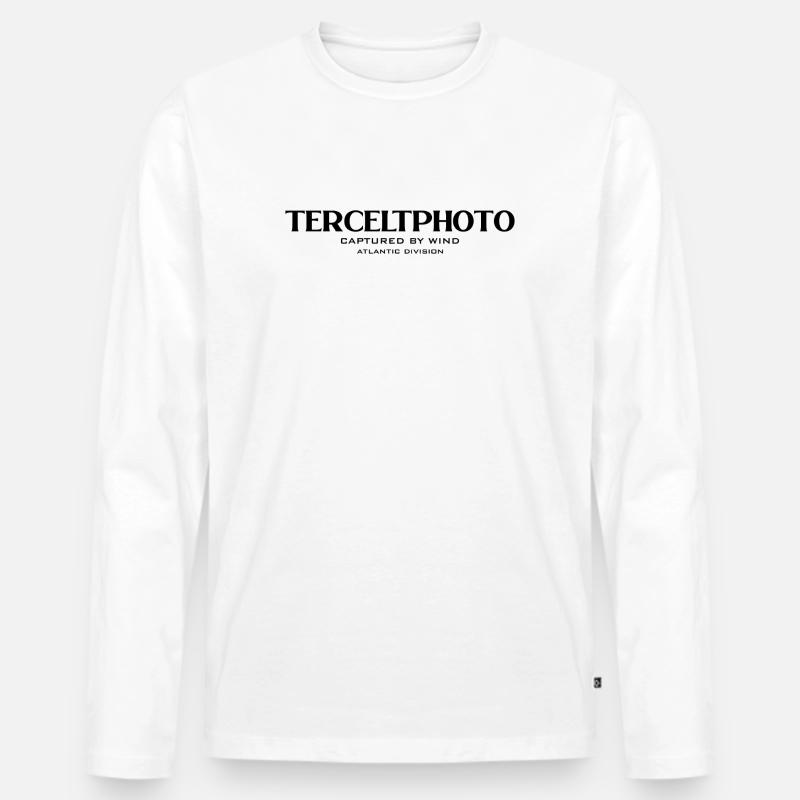 Captured_by_wind_atlantic_division - Männer Premium Bio Langarmshirt - Weiß