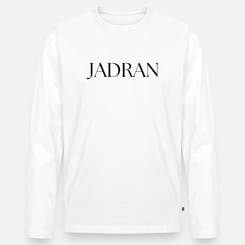 JADRAN_-1- - Männer Premium Bio Langarmshirt - Weiß