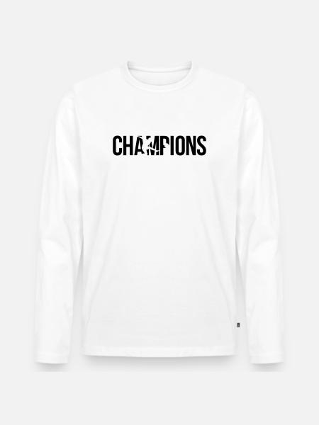 champions - T-shirt manches longues Premium bio Homme - blanc