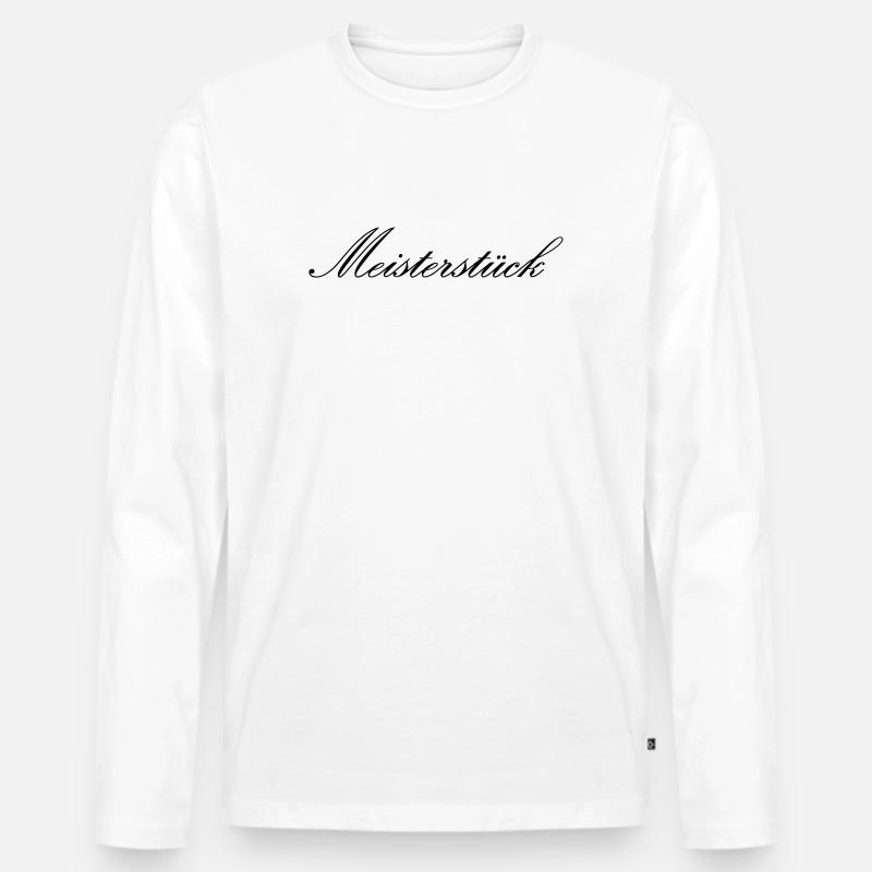 Meisterstück - Männer Premium Bio Langarmshirt - Weiß