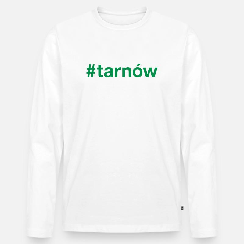 Tarnow Polska Polen - Männer Premium Bio Langarmshirt - Weiß