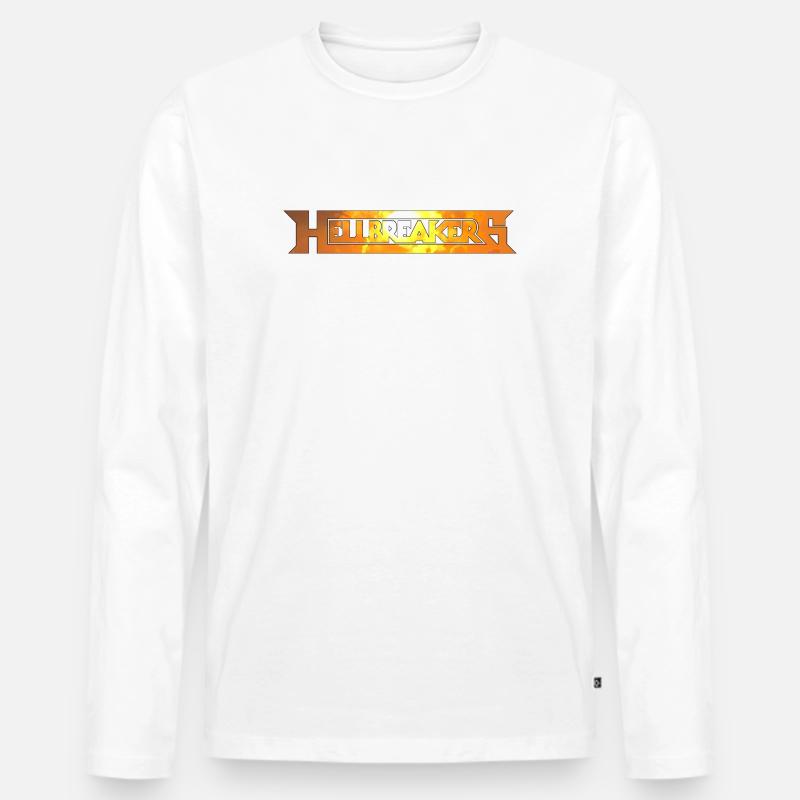 Hellbreakers - Männer Premium Bio Langarmshirt - Weiß