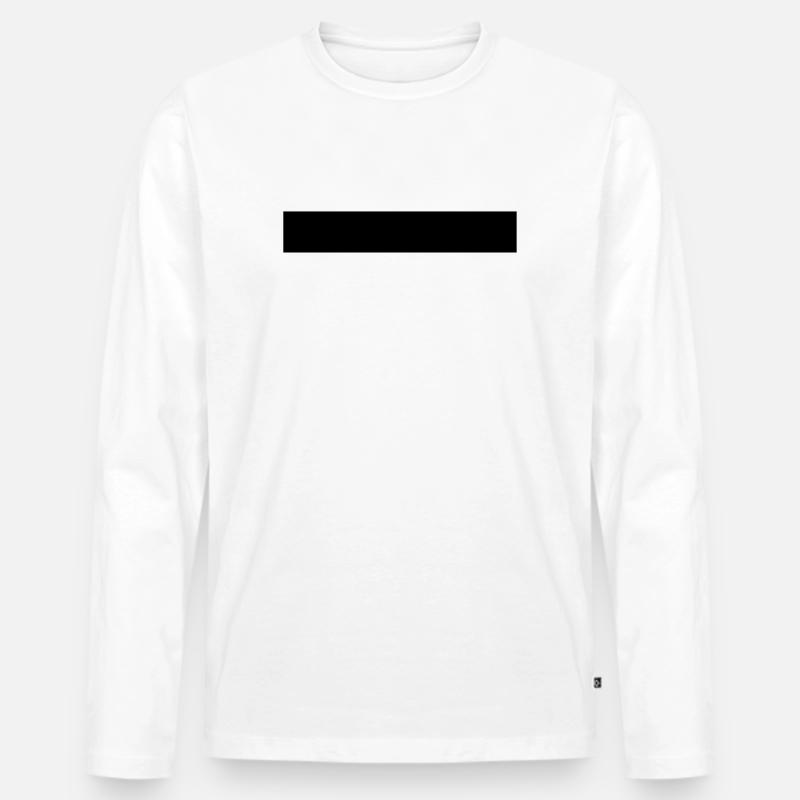 Not - Männer Premium Bio Langarmshirt - Weiß