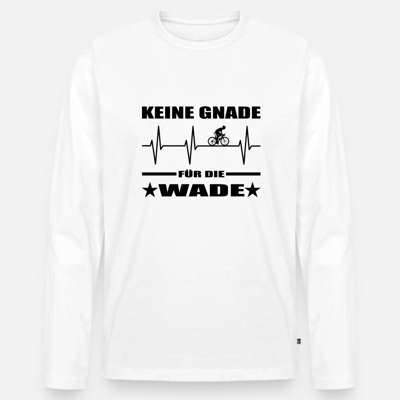 Fahrrad - Männer Premium Bio Langarmshirt - Weiß
