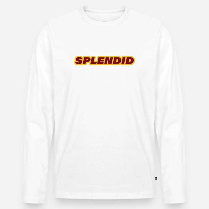 SPLENDID - Männer Premium Bio Langarmshirt - Weiß