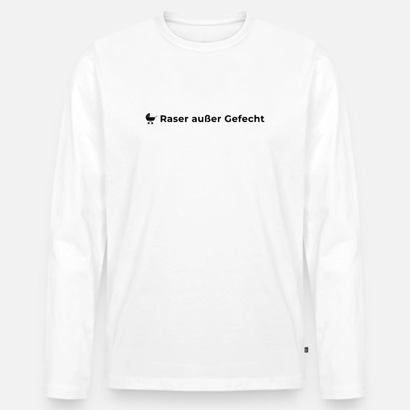Nico Liebscher - Männer Premium Bio Langarmshirt - Weiß