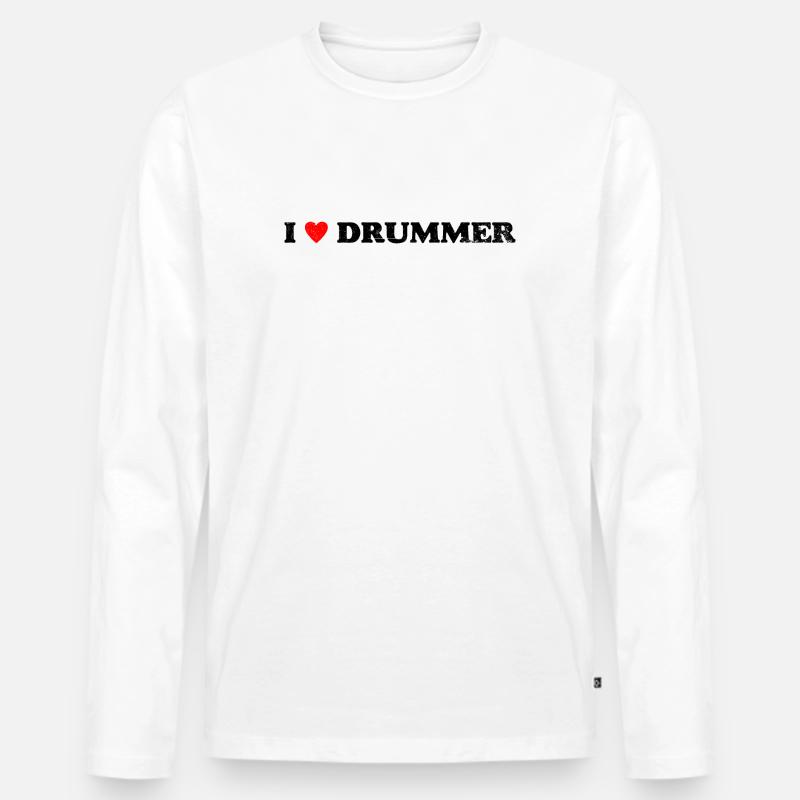 Design-Input erforderlich - Männer Premium Bio Langarmshirt - Weiß