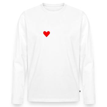 I love hot grannies - Men's Premium Organic Long Sleeve Shirt - white - Front - Nico (187cm)