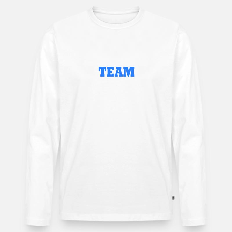 Team suomi - Männer Premium Bio Langarmshirt - Weiß