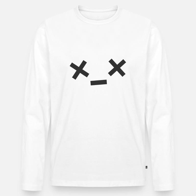 X_X Design - Männer Premium Bio Langarmshirt - Weiß