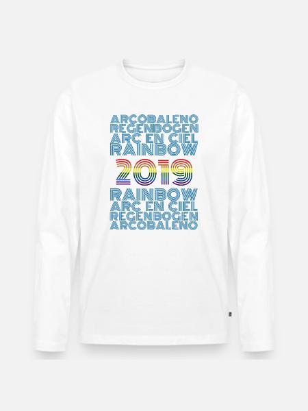 2019 - T-shirt manches longues Premium bio Homme - blanc