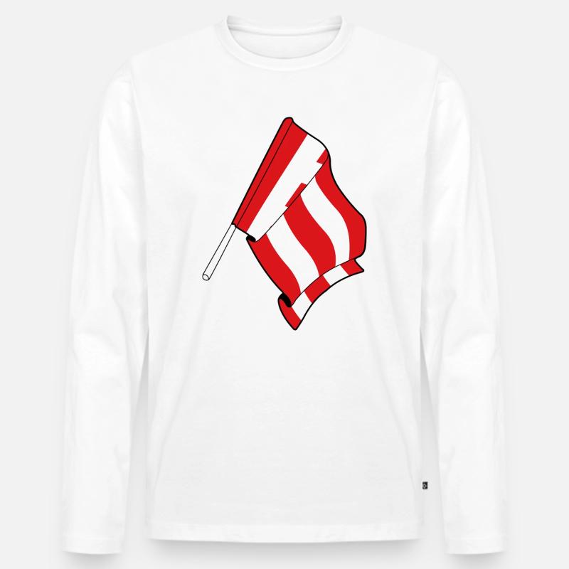 Stolz auf Eindhoven - Männer Premium Bio Langarmshirt - Weiß