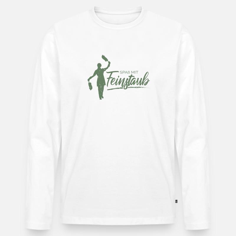 Spaß mit Feinstaub - Männer Premium Bio Langarmshirt - undefined