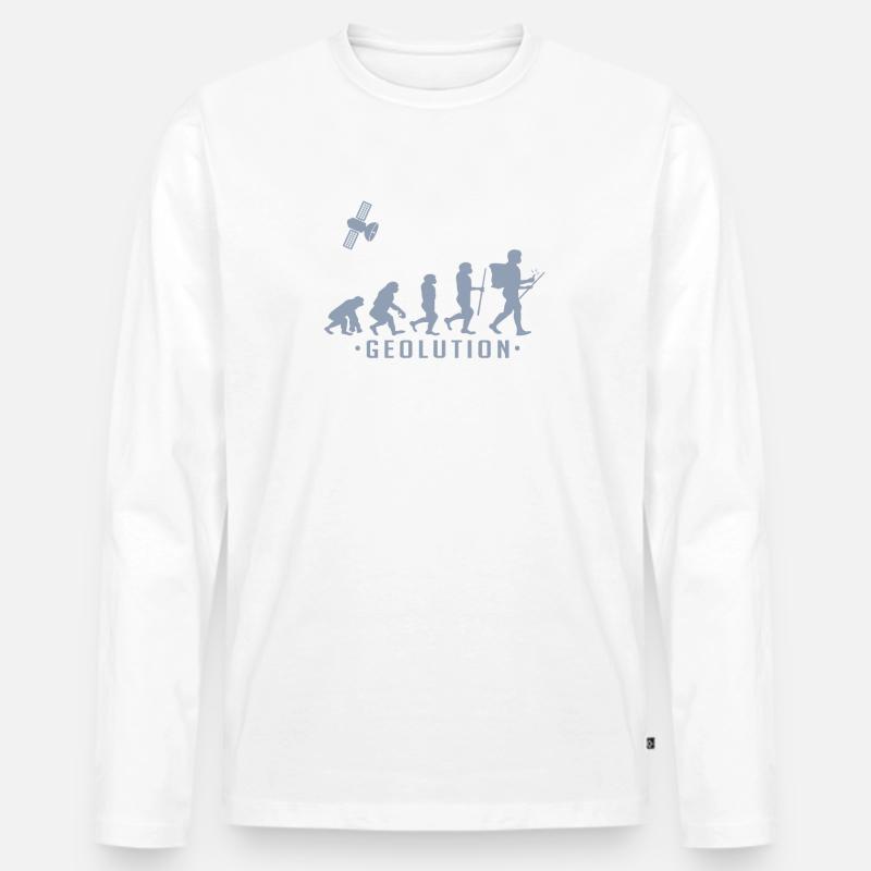 Geocaching evolution Shirt Geolution - Men's Premium Organic Long Sleeve Shirt - undefined