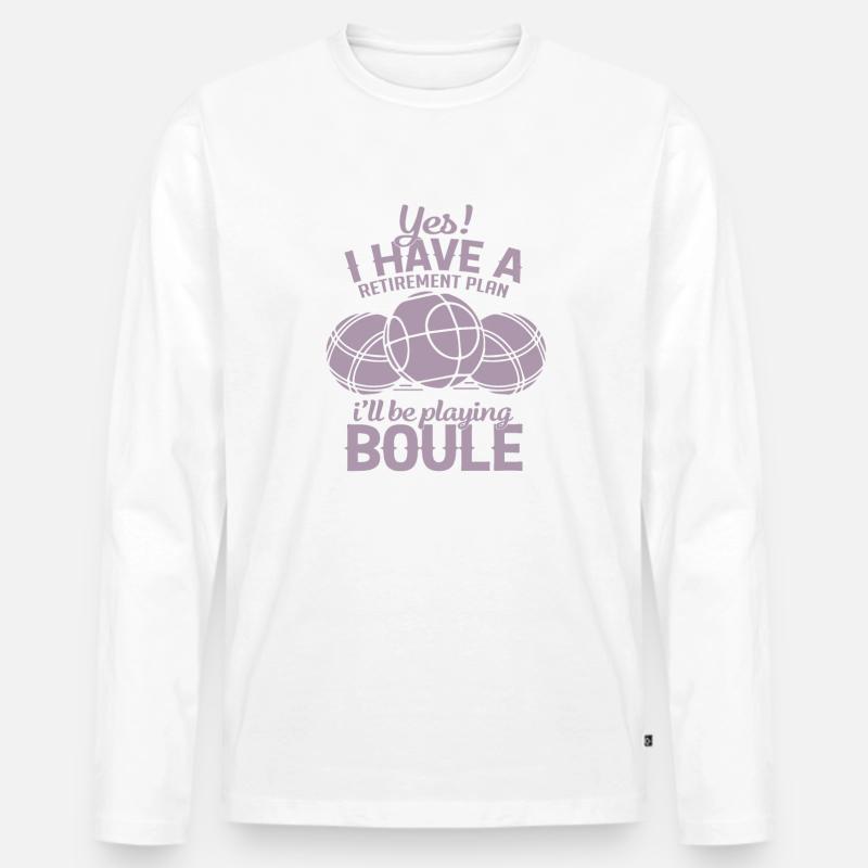 Boule Rente Plan - Männer Premium Bio Langarmshirt - undefined