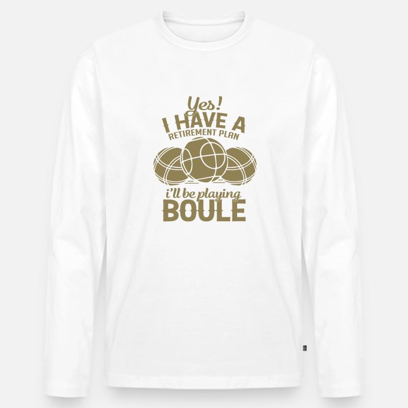 Boule Rente Plan - Männer Premium Bio Langarmshirt - undefined
