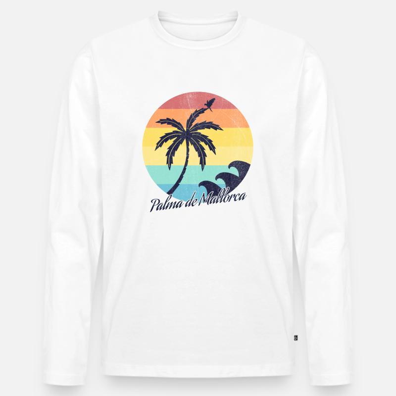 Palma de Mallorca - Männer Premium Bio Langarmshirt - undefined