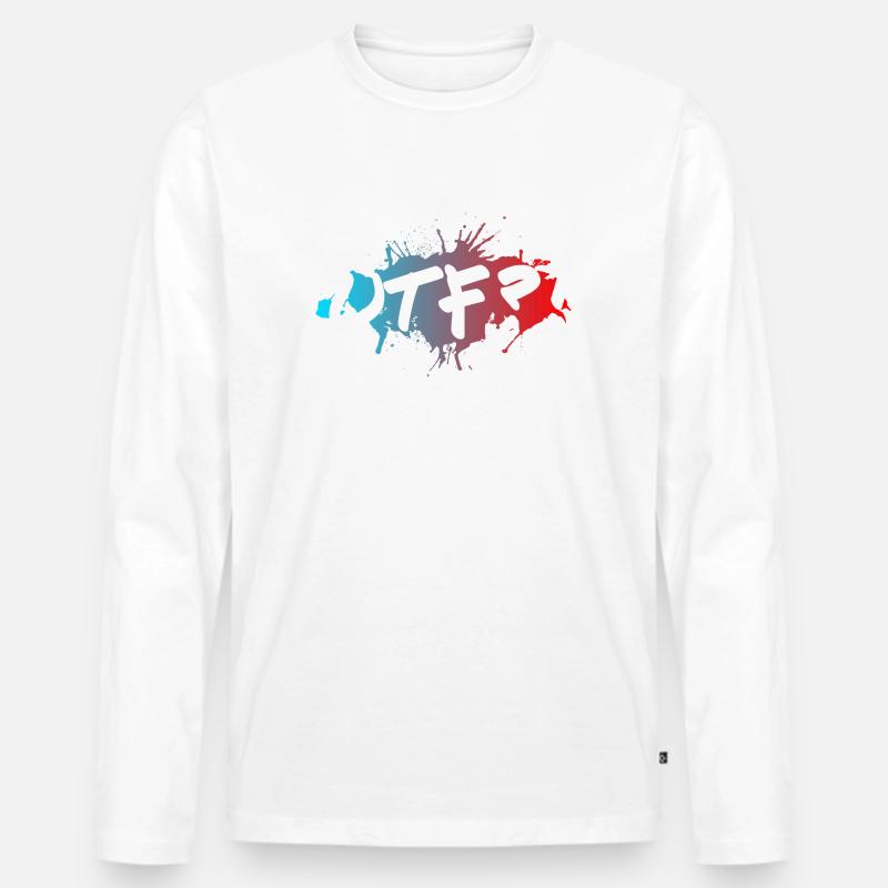 WTF - Männer Premium Bio Langarmshirt - Weiß