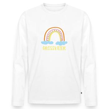 Grossvater Geburtstag Opi Bester Großvater Opa - Männer Premium Bio Langarmshirt - Weiß - Vorne - Nico (187cm)