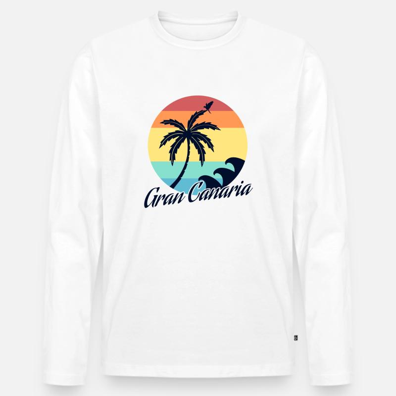 Gran Canaria - Männer Premium Bio Langarmshirt - undefined