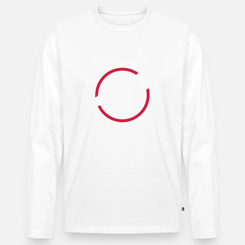 Vorsprung durch Hektik - Männer Premium Bio Langarmshirt - Weiß