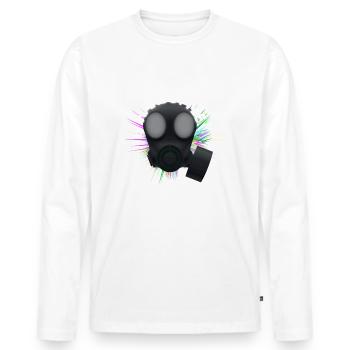 Style dur - T-shirt manches longues Premium bio Homme - blanc - Devant - Nico (187cm)