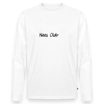 Nees Oldr - Männer Premium Bio Langarmshirt - Weiß - Vorne - Nico (187cm)