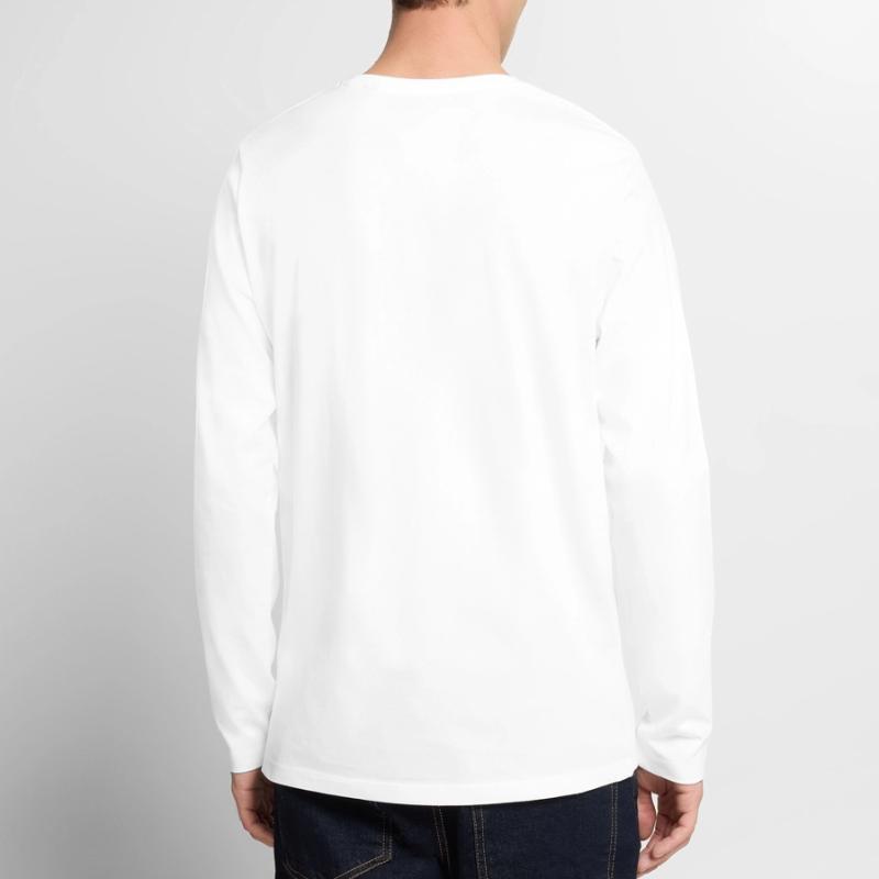 Kaffee & Code: Tägliche Routine Männer Premium Bio Langarmshirt