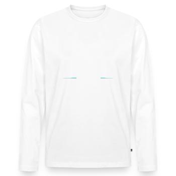 Équipe Mma - T-shirt manches longues Premium bio Homme - blanc - Devant - Nico (187cm)