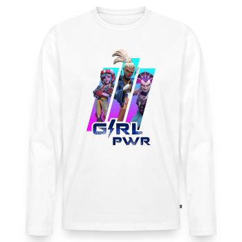 Masters Of The Universe Girls Power - T-shirt manches longues Premium bio Homme - blanc - Devant - Nico (187cm)