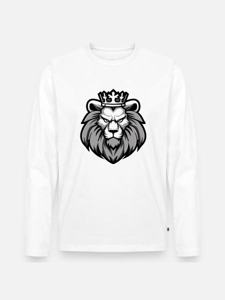Lion Crown - Men's Premium Organic Long Sleeve Shirt - 