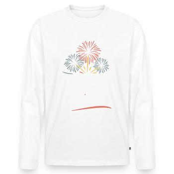 Pyrotechniker Feuerwerk Pyrotechnik - Männer Premium Bio Langarmshirt - Weiß - Vorne - Nico (187cm)