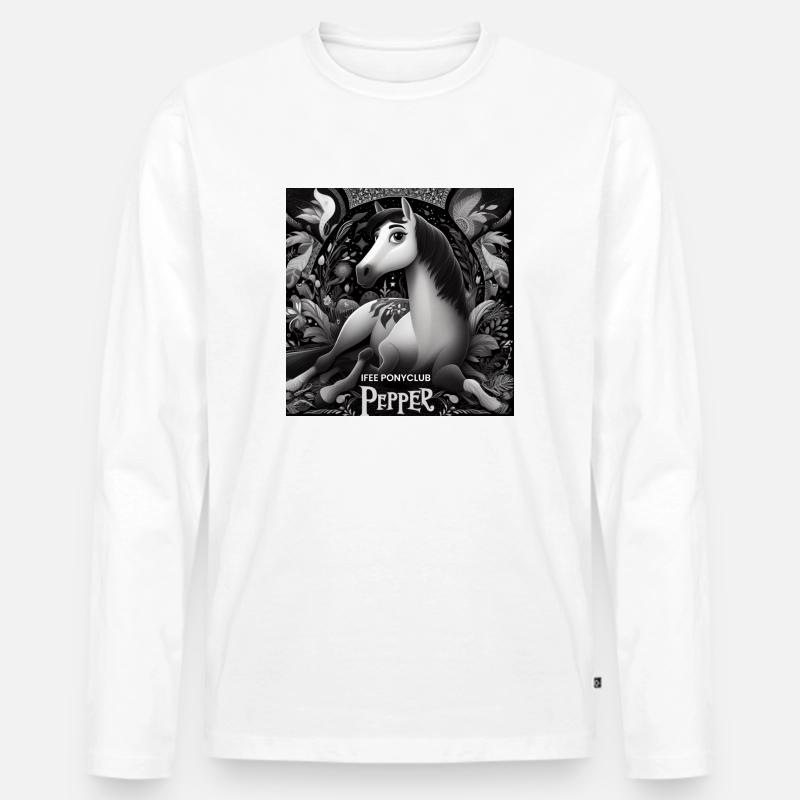 Pepper pennt nicht - Männer Premium Bio Langarmshirt - Weiß