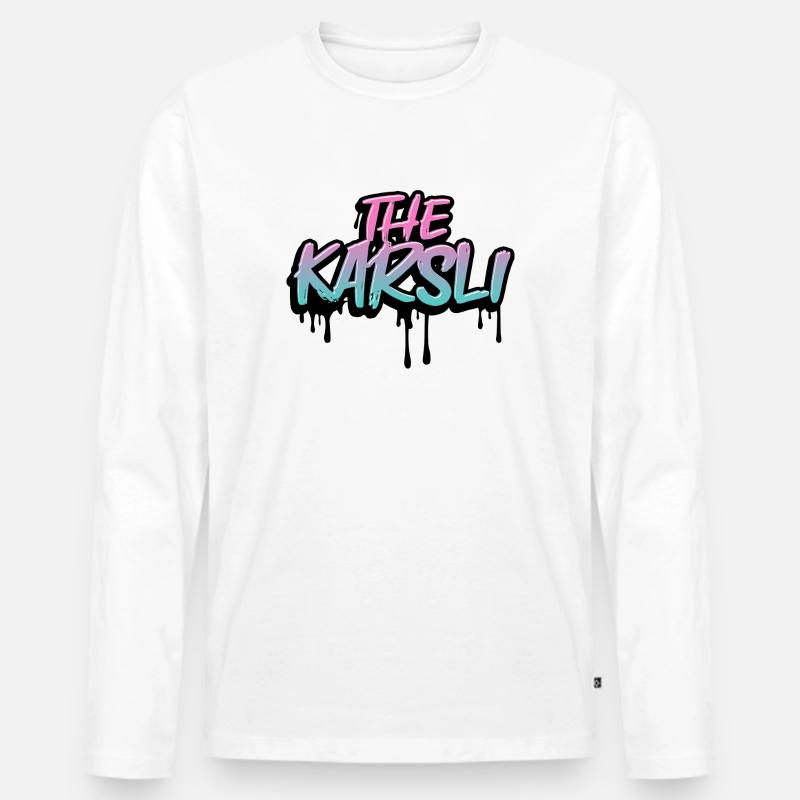 The Karsli - Männer Premium Bio Langarmshirt - Weiß