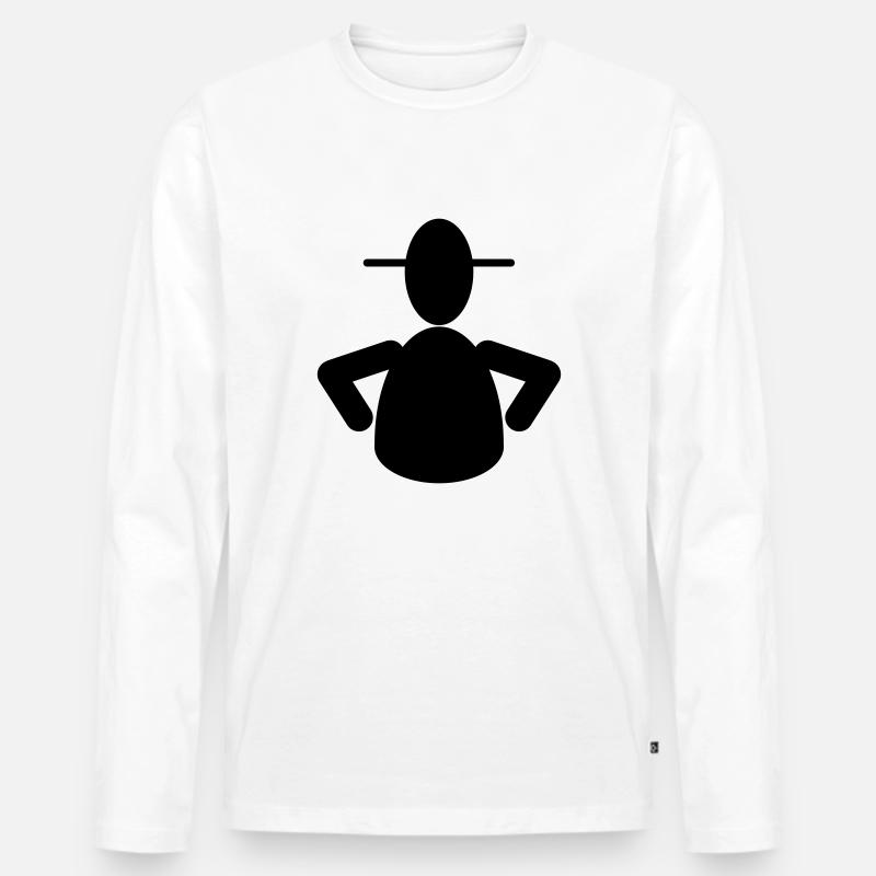 Sergeant - Männer Premium Bio Langarmshirt - Weiß