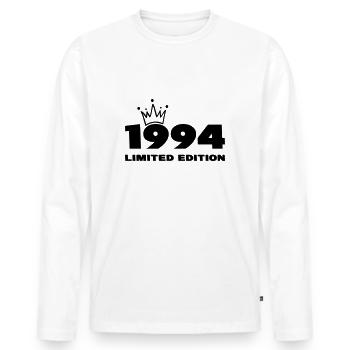 1994 Édition limitée - T-shirt manches longues Premium bio Homme - blanc - Devant - Nico (187cm)