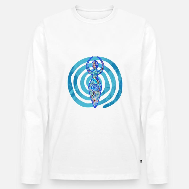 spiralgöttin e 238 - Männer Premium Bio Langarmshirt - Weiß